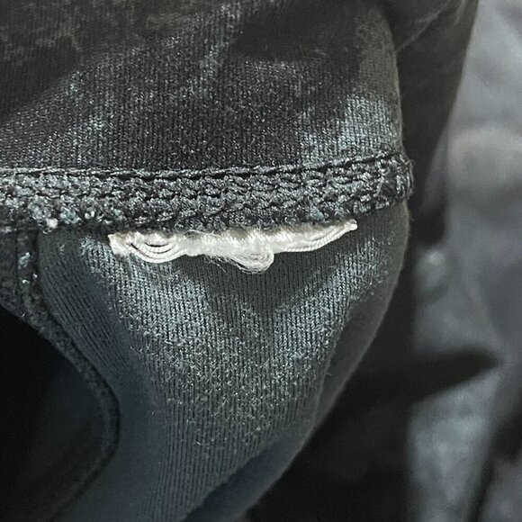 Danskin Women's Legging Athletic Tie Dye Black Gray Size L Large Pockets - Picture 5 of 5